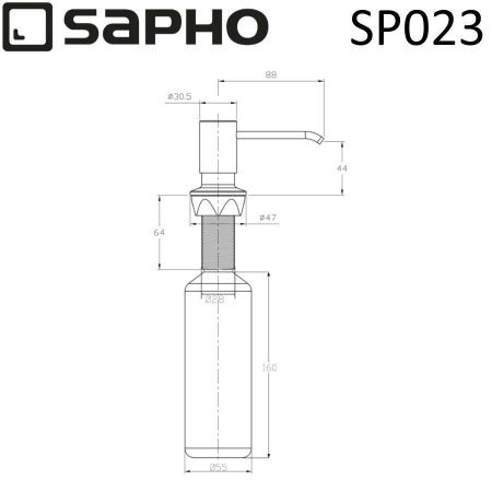 Диспенсер для мыла Sapho X-ROUND SP023