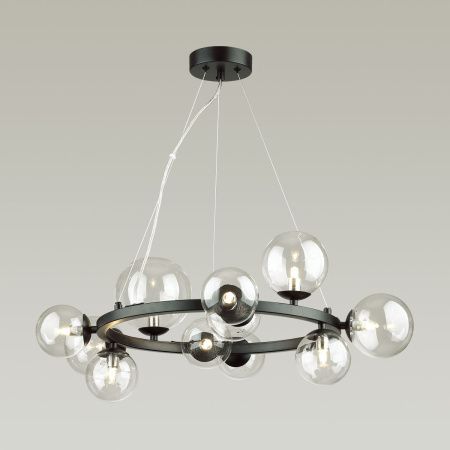 Светильник подвесной Delight Collection Art Deco Bubble (Арт Децо Буббле) OMG1075R black/clear