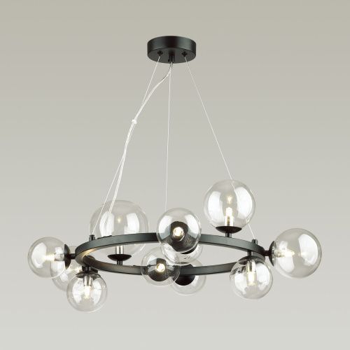 Светильник подвесной Delight Collection Art Deco Bubble (Арт Децо Буббле) OMG1075R black/clear - фото 2