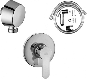 Комплект смесителей Paffoni Blu 255130 встраиваемый в стену/настенный хром