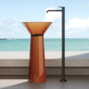 Раковина керамическая Dea Design Pedestal Basin DD2022 480 R1 50х50 напольная цвет коричневый без отверстий под смеситель
