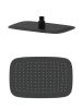 Верхний душ Wonzon & Woghand WW-88DP03-MB 30х20 черный
