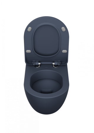 Чаша унитаза подвесная Creavit Free FE320-11BM00E-0000 цвет серый без сиденья душевой смыв