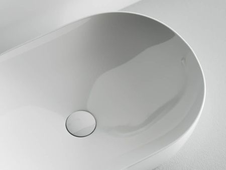 Раковина из сантехнического фарфора Ceramica Nova ELEMENT CN5009 60х40 накладная цвет белый без отверстий под смеситель