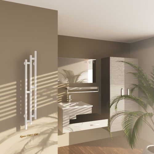 Полотенцесушитель Altasan Бриз Бриз12017БМ подвесной 17х121 электрический белый матовый - фото 2