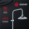 Душевая стойка Agger Retro A1993500 настенная цвет хром
