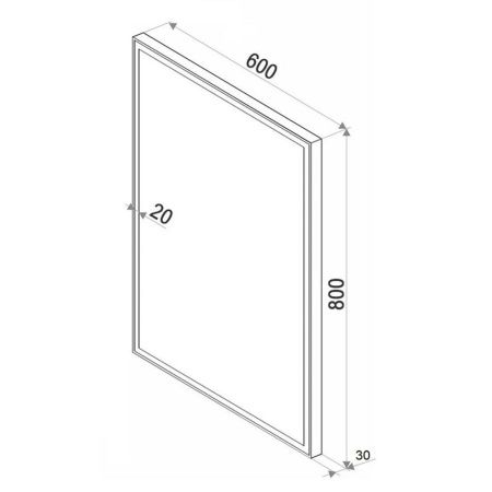 Зеркало с подсветкой Бриклаер Лофт 4627125415623 60х80 подвесное