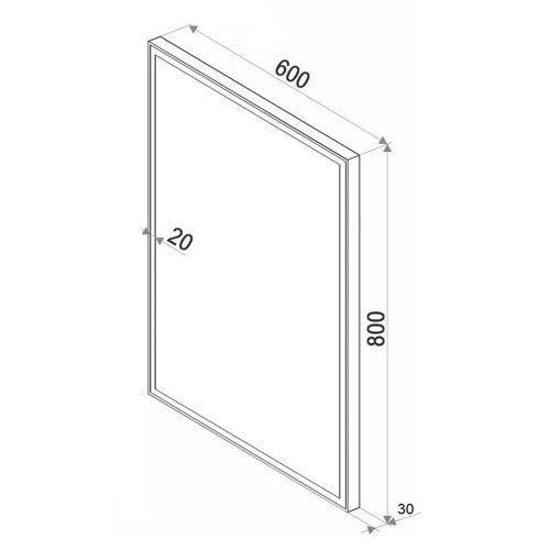 Зеркало с подсветкой Бриклаер 4627125415623 60х80 - фото 3