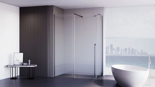 Душевой уголок Veconi Premium Trento PTC50-SP-12090-GR-01-C4 120х90 стекло прозрачное профиль графит брашированный без поддона