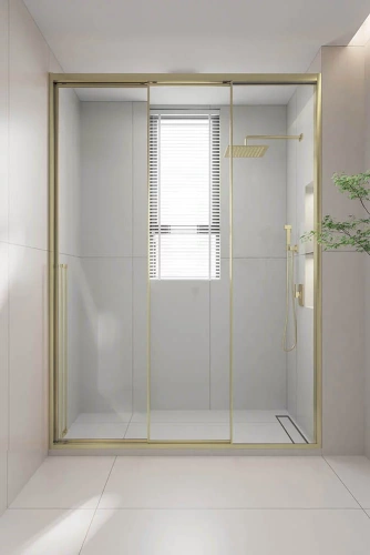 Душевая дверь Veconi Premium Prato 300 PR3/R-120-01-G-C4 120х200 стекло прозрачное профиль золото - фото 4