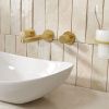 Смеситель для раковины Wasserkraft Schunter 8200 8245 встраиваемый в стену золото
