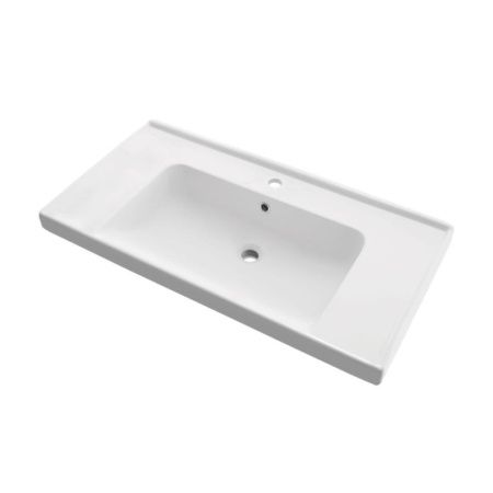 Раковина керамическая Art&Max TECHNO 641617 90х50 подвесная цвет белый