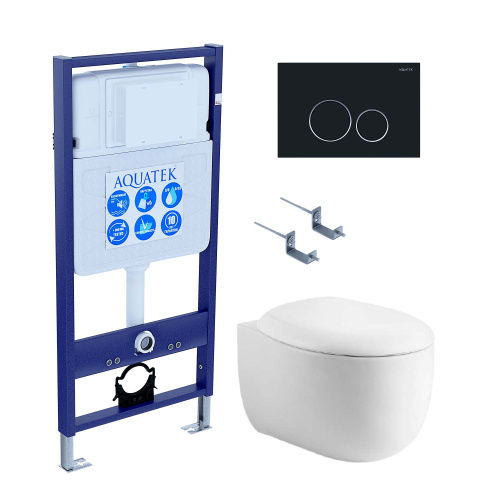 Сет унитаз + инсталляция Aquatek SET AQUATEK АЛЬТАИР cm-020 4в1