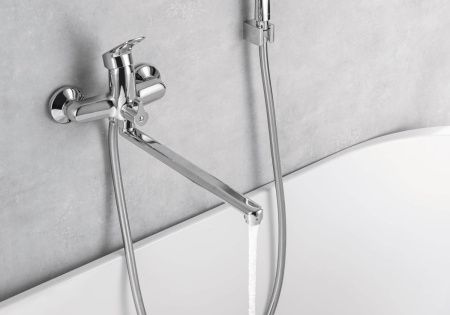 Смеситель для ванны Aquatek ВЕГА AQ1042CR настенный хром