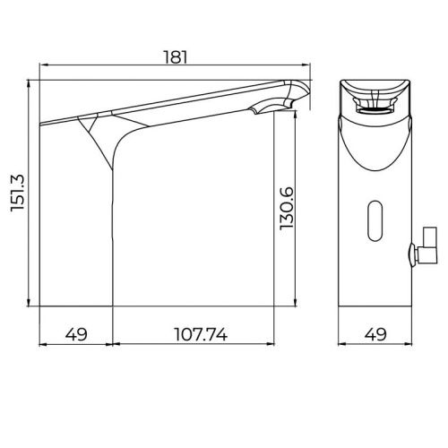 Смеситель Knotlor STARSHINE KN-01 на раковину хром - фото 3