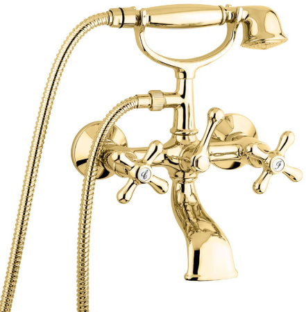 Смеситель для ванны Emmevi Deco Classic 12011/OR настенный золото