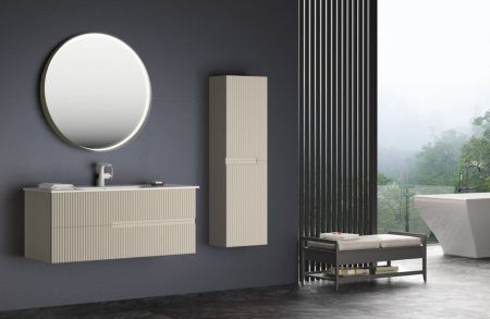 Тумба с раковиной Orka Moonlight 5001508 120х50 подвесная цвет бежевый