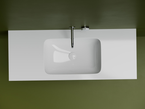 Раковина Ceramica Nova ELEMENT 54 см CN7018 встраиваемая цвет белый - фото 3
