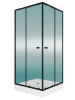 Душевой уголок Teymi Helmi T00604 90х90 стекло прозрачное профиль черный с поддоном