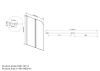 Душевая шторка на ванну Vincea VSB VSB-12114CH-R 115х140 стекло текстурное профиль хром ориентация правая