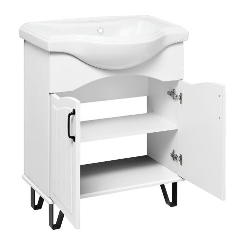 Тумба под раковину Runo Марсель 00-00001200 60х30 напольная цвет белый - фото 2