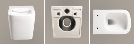 Унитаз подвесной Cerutti SPA CT10479 белый с сиденьем микролифт безободковый каскадный смыв