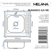 Кухонная мойка Melana 097D t L (*10) 60х60 цвет хром
