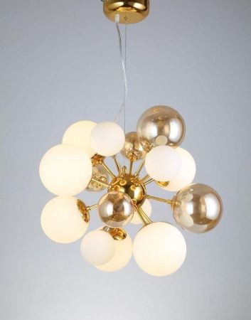 Люстра подвесная Lumina Deco Galaksida (Галаксида) LDP 8565-10/16 GD+TEA