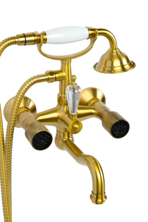 Смеситель Boheme Royal Cristal 313-Royal/CRST black настенный бронза