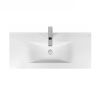 Раковина из сантехнического фарфора Bond Cube S05-1000 100х50 встраиваемая цвет белый 1 отверстие под смеситель