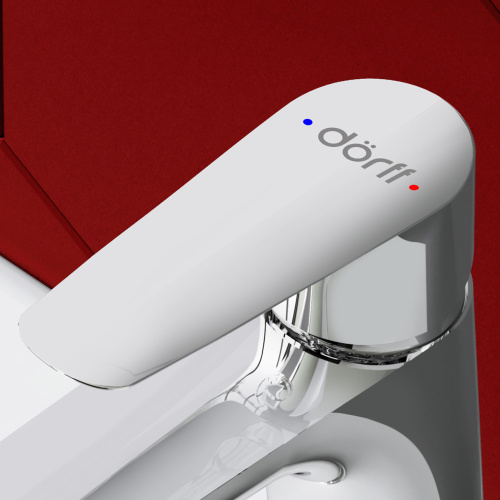 Смеситель Dorff Prime New D40102100 на раковину хром без термостата - фото 5