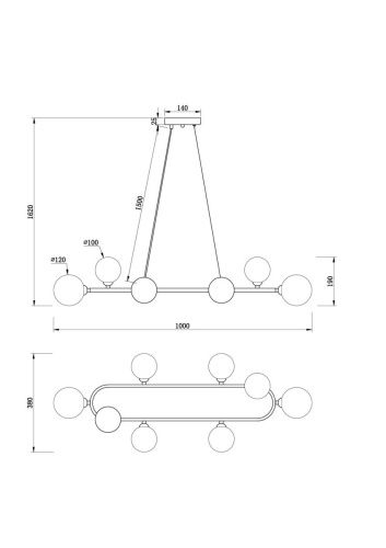 Светильник подвесной Freya Globos Modern FR5222PL-08B1 - фото 5