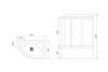 Душевой бокс Royal Bath ALP RB150ALP-C-R 150х100 стекло матовое
