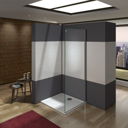 Боковая стенка RGW 352200409-11 90х195 стекло прозрачное профиль хром глянцевый