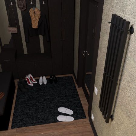 Полотенцесушитель Маргроид Inaro профильный Inaro-12024-1081-9005R 27х120 электрический черный матовый