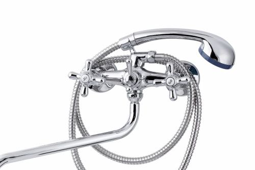 Cмеситель для ванны и душа TSARSBERG TSB-111-98 настенный хром - фото 2