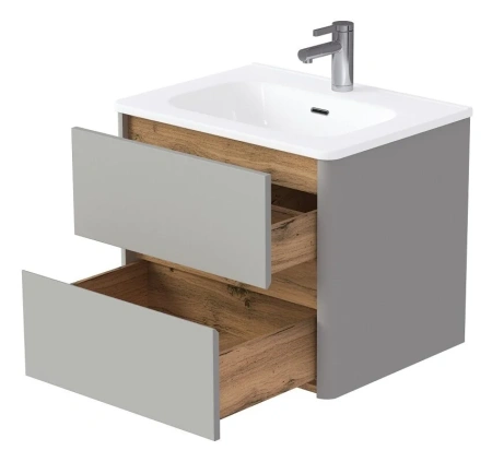 Тумба под раковину 1MarKa Mona Ц0000043601 70х50 цвет серый