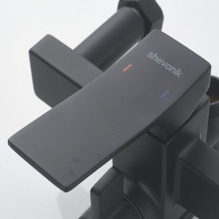 Душевая стойка Shevanik S6136H настенная цвет черный
