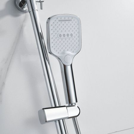Душевая стойка Shevanik S4136 настенная цвет хром
