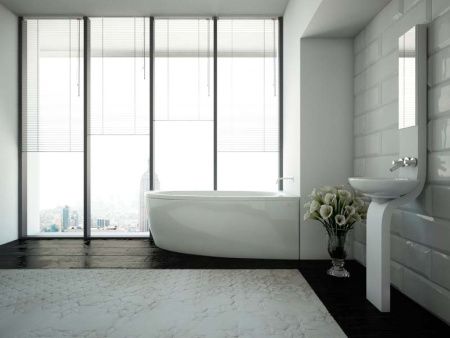 Ванна акриловая Aquatek Дива DIV160-0000002 160х90 пристенная асимметричная без каркаса без ручек