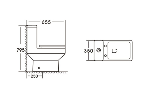 Унитаз-компакт напольный с бачком Stella Polar Теруэль SP-00001876 белый с сиденьем микролифт душевой смыв - фото 3