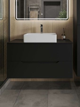 Тумба с раковиной Orange Line Li-100TubMDF+B04-500W 100х50