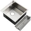 Кухонная мойка Melana ProfLine MLN-R5050HK+дозатор+коландер 50х50 цвет серый поверхность матовая