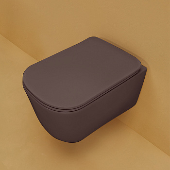 Чаша унитаза подвесная Kerasan Tribeca 511475 цвет белый матовый без сиденья безободковая каскадный смыв