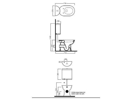 Бачок для унитаза Hatria DOLCEVITA Y0U301