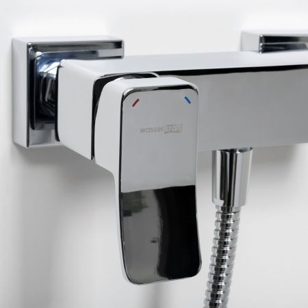 Смеситель для ванны и душа Wasserkraft Aller 1060 1062 настенный хром