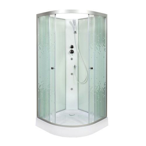 Душевая кабина AvaCan L901NGM 100х100 четверть круга без крыши ориентация универсальная