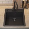 Кухонная мойка Uperwood Quartz Premium UPD-07 3910202127 45х50 цвет черный поверхность матовая
