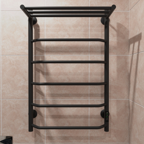 Полотенцесушитель Маргроид Вид 6 06-8050-1051-9005R 53х81 электрический черный матовый - фото 2