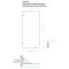 Душевая перегородка Maybah Glass MGD-274-4 80х195 стекло тонированное профиль хром